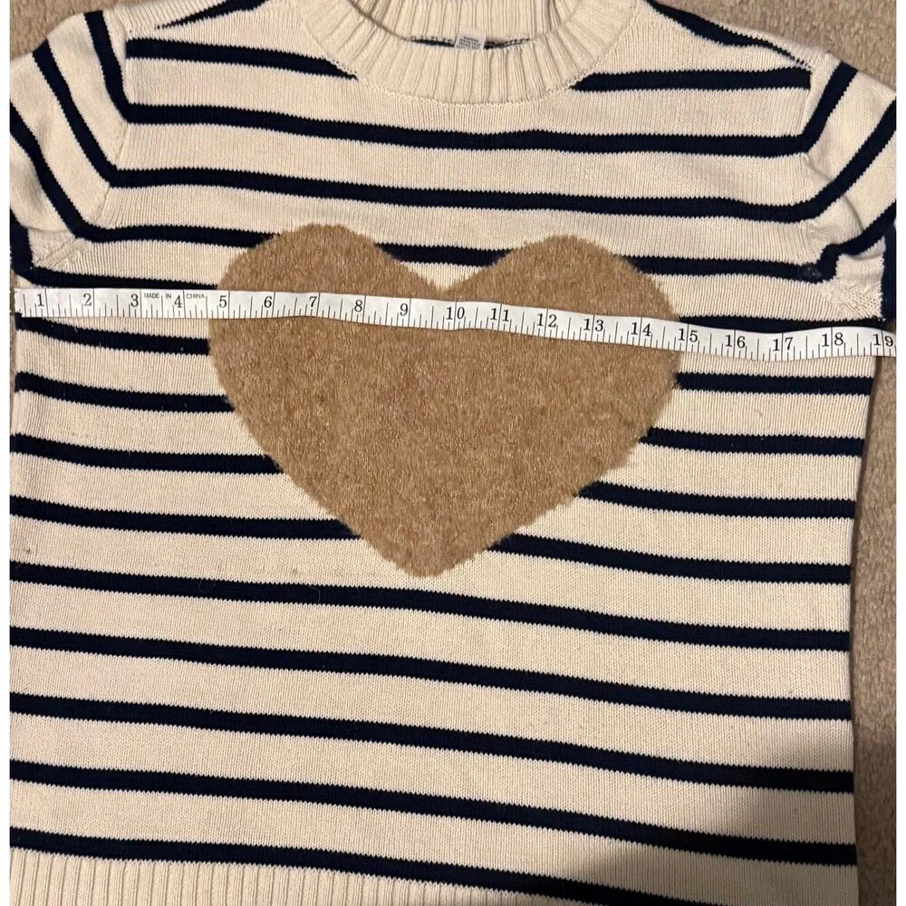 St. John’s Bay Woman’s Striped Heart Sweater